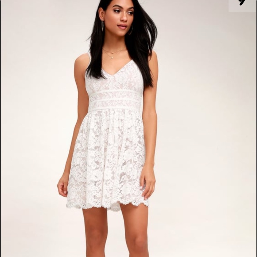 Pretty white Lulu’s dress